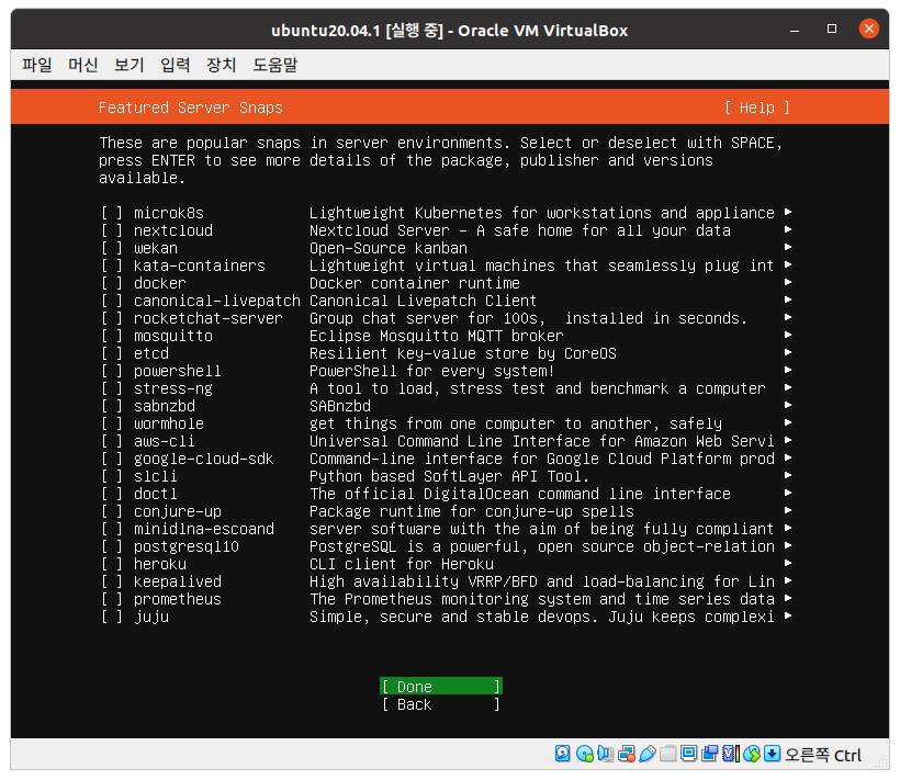 Ubuntu 20.04.1 LTS Server 설치-32