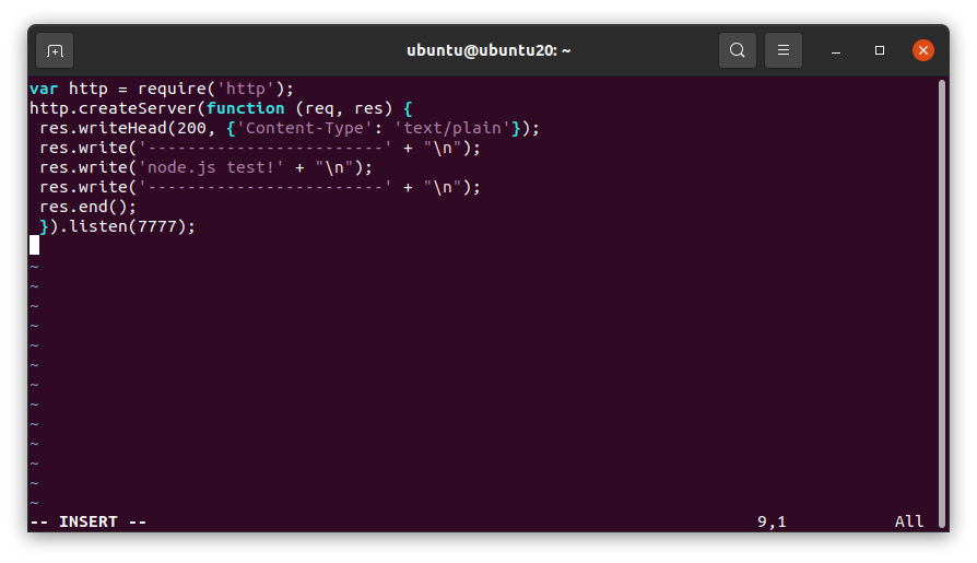 Ubuntu 20.04 Node.JS 설치-5