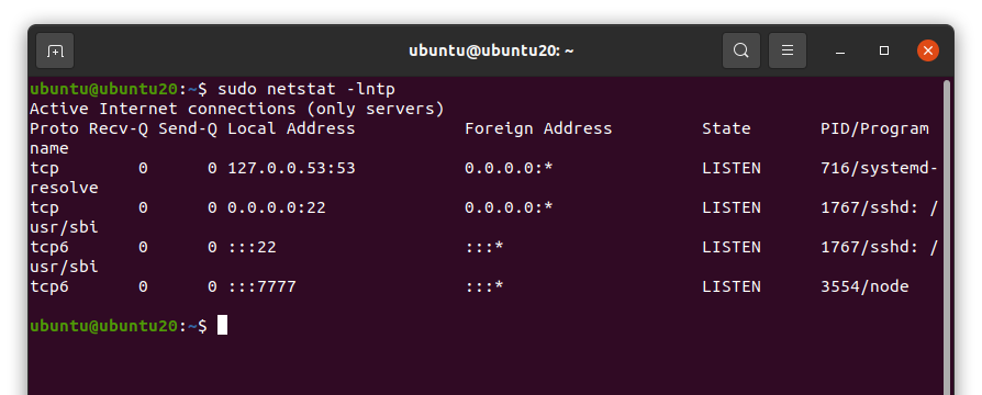 Ubuntu 20.04 Node.JS 설치-7